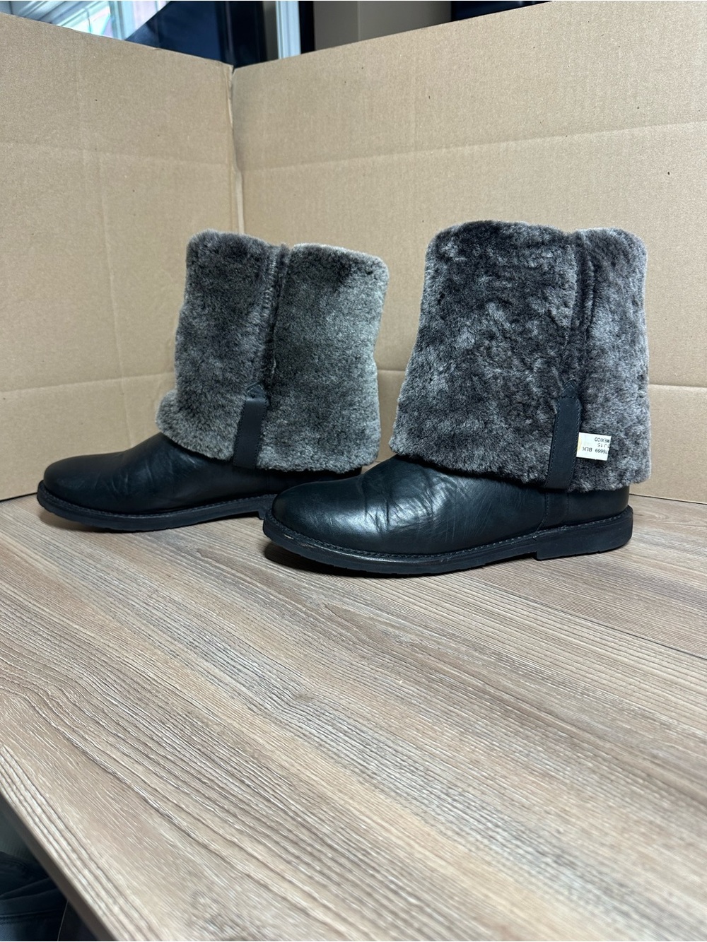 Frye Natalie Cuff Lug Fur Boots